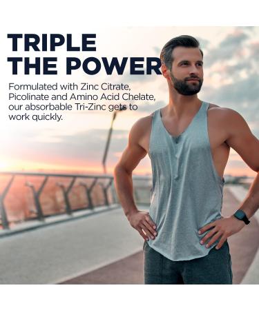 KAL Tri Zinc 50mg Supplement - Metabolism & Immune Support - Vegan & Gluten-Free - 90 Tablets - Buy Online on GoSupps.com