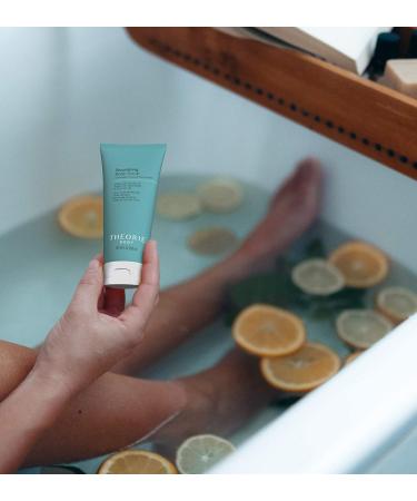 Theorie Nourishing Body Scrub with Marula, Argan & Coconut Oil | Eco-Friendly Pumice, Vegan & Cruelty-Free | Amber Rose Fragrance - 200mL - Buy Online on GoSupps.com