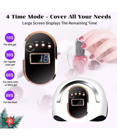 Aedavey 168W Nail Lamp Gel Nail Light: Fast Nail Dryer for All Gel Nail Polish - Buy Online on GoSupps.com
