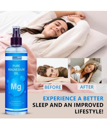 Pure Magnesium Oil Spray - 10oz USP Grade Magnesium Chloride Liquid for Soothing Foot & Body Care - Topical Mineral Oil Spray for Relaxation & Quick Absorption - Buy Online on GoSupps.com