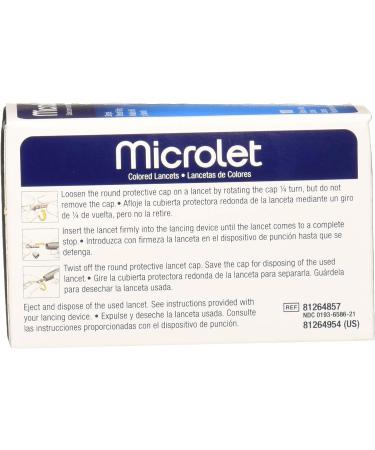Bayer Microlet Colored Lancets 100 Count Pack of 3 - Convenient and Colorful Lancets for Blood Glucose Testing - Buy Online on GoSupps.com