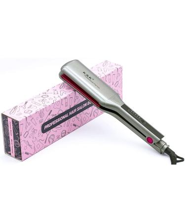 K&K 2.16 Extra-Wide 3D Floating Tourmaline Ceramic Hair Straightener | 250 F-450 F MCH Flat Irons | Instant Heat | Dual Voltage - Buy Online on GoSupps.com