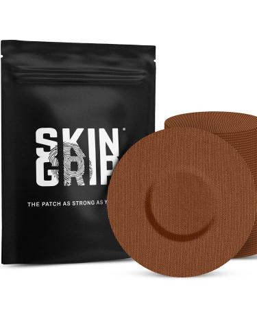 Skin Grip Adhesive Patches for Freestyle Libre 2 Waterproof & Sweatproof for 10-14 Days Pre-Cut Adhesive Tape Continuous Glucose Monitor Sensor Cover 20 Pack Chocolate