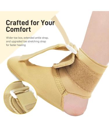 Plantar Fasciitis Night Splint Sock | Adjustable Foot Support for Targeted Relief & Healing | Medium Size - Buy Online on GoSupps.com