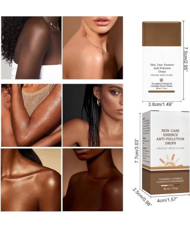 Fake Tan Peptide Serums Anti-Pollution Bronzing Drops Tanning Accelerator Cream Face Self Tanning Cream Face And Body Bronzing Skin Serums Liquid Bronzer Cream Bronzing Drops For Face And Body 30 ml - Buy Online on GoSupps.com