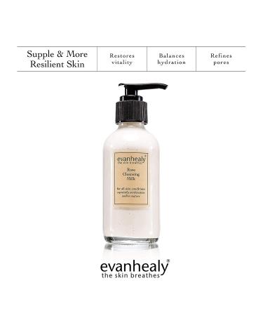 evanhealy Rose Cleansing Milk - Gentle Facial Cleanser with Natural Hydrosols & Essential Oils for All Skin Types - Buy Online on GoSupps.com