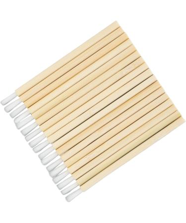 Bamboo Handle Lip Brush Portable Lipstick Applicator 100pcs Nylon Fiber Lip Brush - Buy Online on GoSupps.com