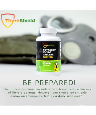 Potassium Iodide Tablets 130 mg | 300ct Iodine for Radiation Exposure - Potassium Iodine Pills - YODO Naciente - KI Pills - Made in USA - ThyroShield (300 Tablets) 300 Count (Pack of 1) - Buy Online on GoSupps.com