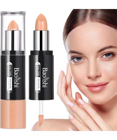 Cream Contours Stick 2-in-1 Stick for Concealer & Contouring | Long Lasting & Waterproof Contours Sticks Kit for Light Skin Face Makeup 1# - Buy Online on GoSupps.com
