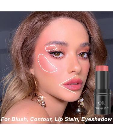 Ho Blush Stick Cream Blush Makeup Wand - Long-Wearing Natural-Looking Cheeks Tint - Bright Peach Blusher Stick - Daily Wear 3D Wonder Stick 05 Pink Red - Buy Online on GoSupps.com