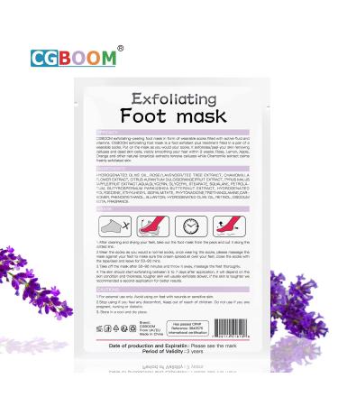 3-Pack Foot Mask - Exfoliating Peeling Socks for Cornea & Dead Skin Removal | Anti-Aging Treatment for Men & Women - Buy Online on GoSupps.com