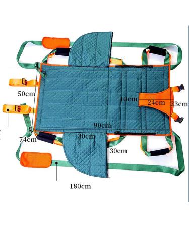 Patient Lift Sling Portable Multipurpose Positioning Bed Pad with Reinforced Handles and Adjustable Shoulder Straps for Patients Going Up and Down The Stairs - Buy Online on GoSupps.com
