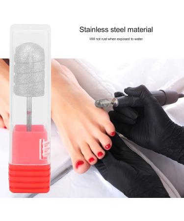 Nail Mill Bits Stainless Steel Pedicure Nail Drill Bits Foot Dead Skin Removal Polishing Head Accessories Professional Remove Gel Acrylic Cuticle Nail File Bit for Manicure Pedicure(B3F) - Buy Online on GoSupps.com
