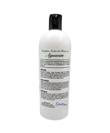 Cabellina Aguacate Shampoo - Avocado Seed Oil Hair Reconstructor with Brush | 32oz | International Shipping - Buy Online on GoSupps.com