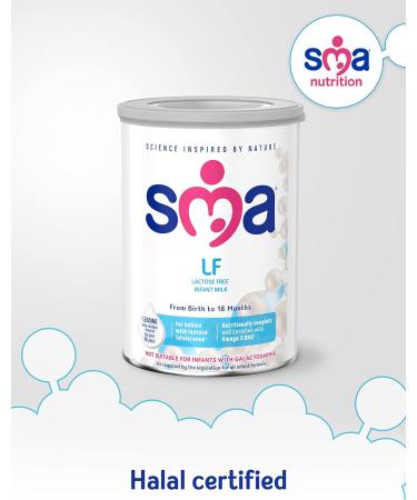 SMA LF Lactose Free Infant Milk Powder Formula 400g (Pack of 1) - Suitable from Birth - Buy Online on GoSupps.com
