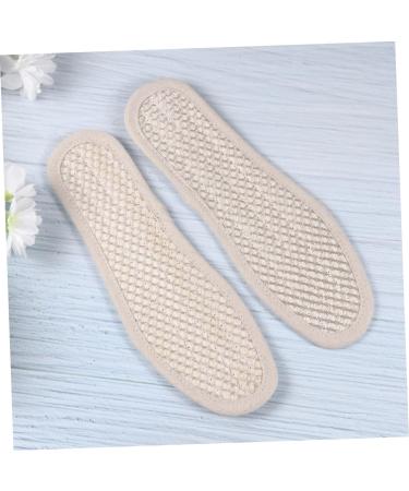 Beaupretty Charcoal Loofah Insoles - Breathable Foot Care Inserts for Plantar Support | Sweat Absorbing Cushion Shoe Inserts (Beige 27x9.5cm) - International Shipping Available - Buy Online on GoSupps.com