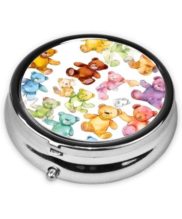 Colorful Elephant Mini Pill Box - 3 Compartment Travel Organizer | Portable Medicine Case for Home & Office - Buy Online on GoSupps.com