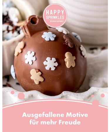 Happy Sprinkles Happy Hot Chocolate 65g - Drink Chocolate Mix - For Milk or Vegans - Ideal for Cold Season - Buy Online on GoSupps.com