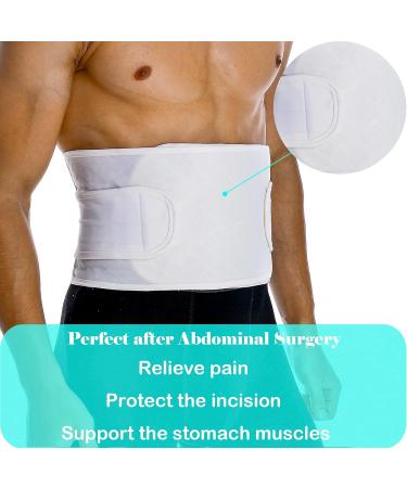 Paz Wean Hernia Belt for Men - Large Size Abdominal Support Binder for Surgical Recovery - Buy Online on GoSupps.com