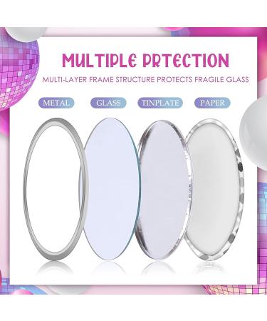 12 Pcs Disco Ball Compact Mirrors - Vintage Round Pocket Makeup Glass for Women - Portable Handheld Mini Mirror for Purse - Ideal for Gifts, Parties, and Travel - Buy Online on GoSupps.com