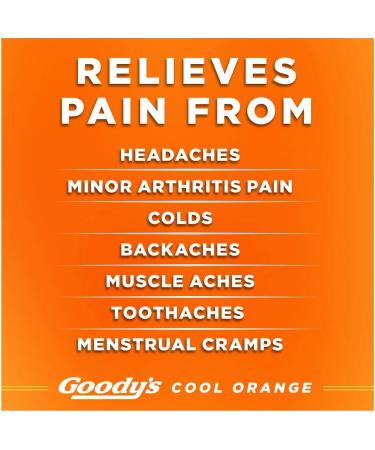 Goody's Extra Strength Headache Powders Cool Orange 24 ea - Pack of 6 - 144 Count - Buy Online on GoSupps.com