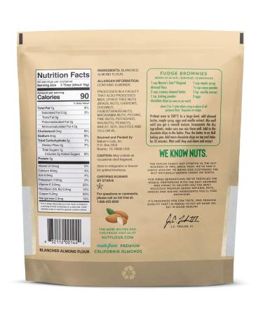 Nature's Eats Almond Flour Superfine Blanched 16oz - Premium Quality Gluten-Free Baking Ingredient - Buy Online on GoSupps.com