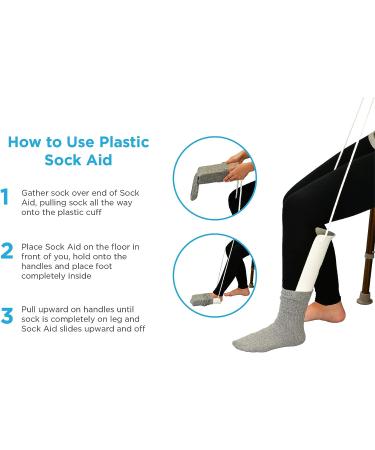 NOVA Sock & Compression Stocking Aid with Adjustable Pull Up Handles - Easy to Use - Buy Online on GoSupps.com
