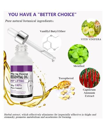 Essential Oil for Buttock Massage & Hip Lift - Best Body Massage Oil for Glutes - Buy Online on GoSupps.com