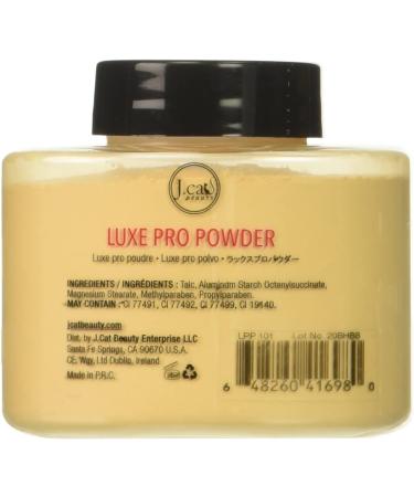 J.Cat Beauty Luxe Pro Powder LPP101 Banana - 1.5 oz (42g) | Flawless Finish Makeup - Buy Online on GoSupps.com