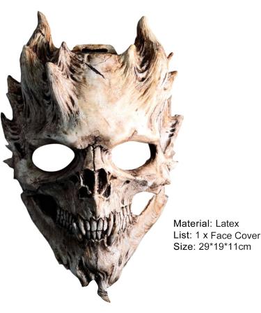 Shop SANWOOD Unisex Halloween Cosplay Face Cover | Breathable Decorative Emulsion for Dress-Up - Buy Online on GoSupps.com