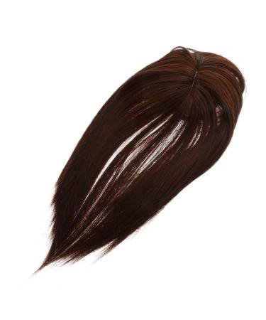 FRCOLOR Piece Invisible Wig Work Party Synthetic Hair Stylish Wigs Hair Extensions for Short Hair Human Hair Toppers for Women Air Bangs Reissue Block Miss Chemical Fiber 25.00X14.00X13.00CM Light Brown