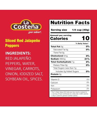 La Costena Jalapeno Red Slices 24 x 199g Mexican Red Jalapeno Peppers Canned Pickled Jalapeno Sliced Jalapeno Peppers (Pack 24) - Buy Online on GoSupps.com
