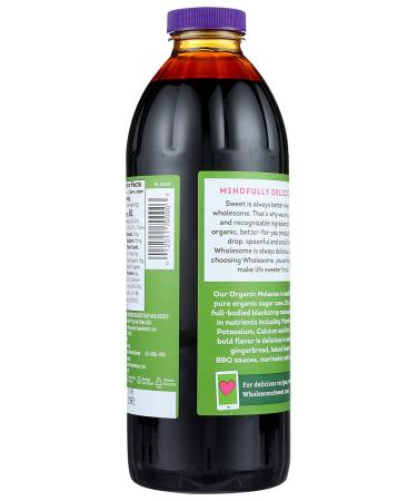 Organic Molasses Unsulphured - 32 oz | Wholesome Sweeteners - Buy Online on GoSupps.com