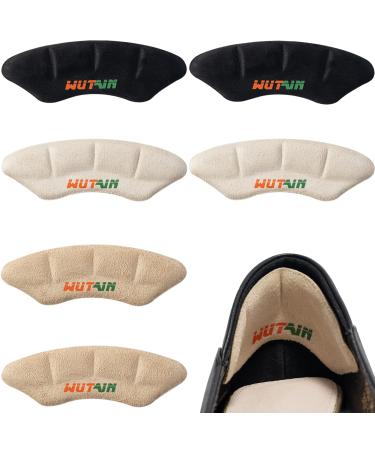 Heel Pads 3 Pairs 3 Colors Shoe Inserts for Women and Men That Shoes Too Big Cushion Grip for Loose Shoes Make It Fit Tighter and Blister Prevention Improved Shoes Fit and Comfort.