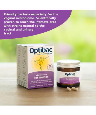 Optibac Probiotics for Women - Vegan Vaginal Flora Supplement - 30 Capsules - Buy Online on GoSupps.com