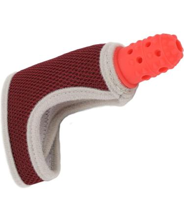 Baby Thumb Sucking Finger Protector - Silicone Elastic Mesh Glove - Adjustable & Breathable - Red - Buy Online on GoSupps.com