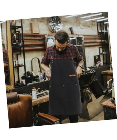 Ipetboom Barber Apron Kitchen Apron Mens Apron Serving Apron Polyester Apron Grill Aprons for Gardener Pocket Apron Overalls for Men Cafe Aprons Fabric Women's Kitchen Supplies Milk Tea - Buy Online on GoSupps.com