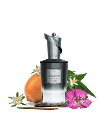 MIND GAMES Gambit - Luxury Perfume with Notes of Lavender Cardamon & Patchouli - Elegant Extrait de Parfum for Women & Men - Woody & Leather Perfume - 100 mL/3.4 oz - Buy Online on GoSupps.com