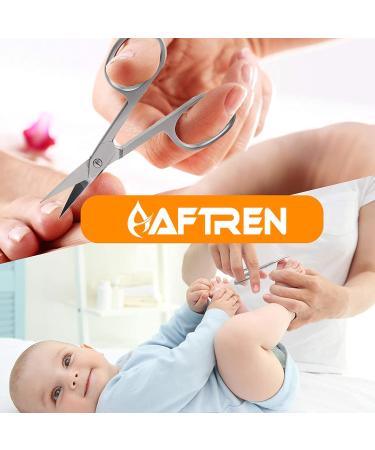 Cuticle Nail Scissors with Daimond Grain Nail File Curved Blade Professional Stainless Steel Multipurpose Toenail Manicure Pedicure Eyebrows Nose Beard Mustache Grooming Scissors - Buy Online on GoSupps.com