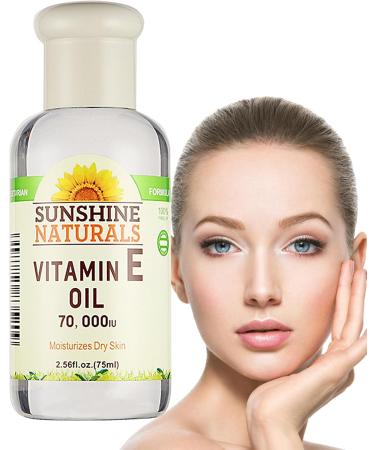 Vitamin E Oil for Skin 256floz Organic Facial Oil with Plant Essential Oils Nourishing Facial Oil for Skin Rejuvenation Smoothing Tightening and Radiant Skin Skuda - Buy Online on GoSupps.com