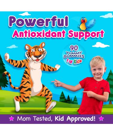 Infusions Super Fruit Gummies for Kids - 90 Count Vegan Gluten-Free Antioxidant Blend - Buy Online on GoSupps.com