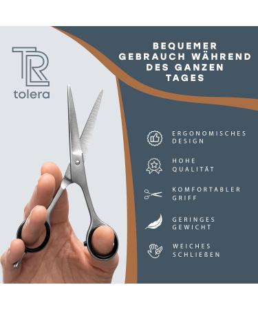 TOLERA Hairdressing Scissors Set with Case | Sharp & Precise Unisex Hair Cutting Scissors (Silver) - Shop Internationally - Buy Online on GoSupps.com