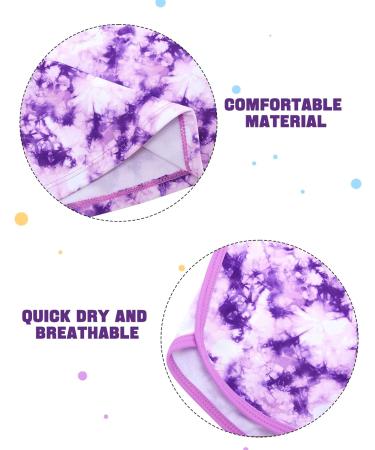Girls Two Piece Long Sleeve Swimsuit | UPF 50+ Protection | 7-8 Years Purple - Buy Online on GoSupps.com
