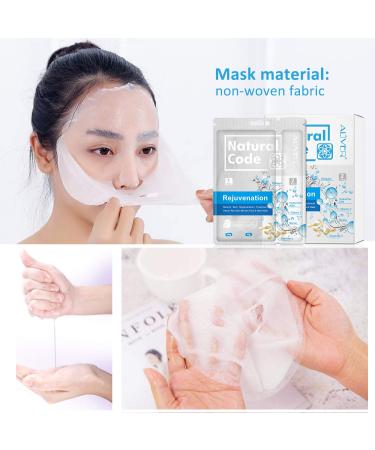 Buy Collagen Masks - 5 Sheet Moisturizing Rejuvenating Facial Masks with Hyaluronic Acid for Ultimate Hydration & Anti-Aging Care - Buy Online on GoSupps.com