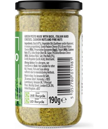Buy Amazon Basil Pesto (Green Pesto) 190g - Authentic Italian Flavor | Shop Now! - Buy Online on GoSupps.com