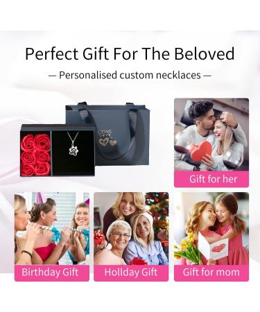 Personalized Projection Photo Necklace | Custom Pet Paw Pendant | Tailor-Made Titanium Steel Gifts for Dog & Cat Memories - Buy Online on GoSupps.com