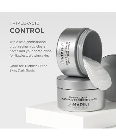 Jan Marini Skin Research Marini Clear - Multi-Acid Corrective Pads - 30 Pads - Buy Online on GoSupps.com