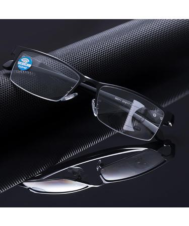 Photochrome Progressive Multifocus Reading Glasses | UV400 Self-Tinting Sunglasses | Rectangular Multifunctional Eyewear for Men & Women | Ideal for Outdoor Reading - Buy Online on GoSupps.com