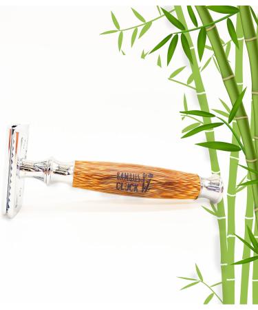 Eco-Friendly Bamboo Grip Razor for Sustainable Shaving | International Shipping Available - Buy Online on GoSupps.com