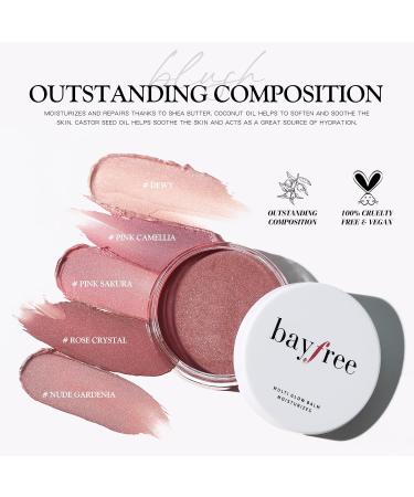 Bayfree Multi Glow Balm - Natural Blush & Gloss Finish Long-Lasting Vegan Rose Crystal 17.86g (1 Pack) - Buy Online on GoSupps.com